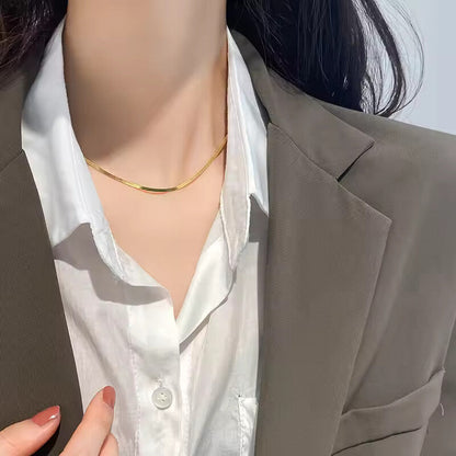 925 pure silver 45 cm / 18 inches snake-shaped necklace