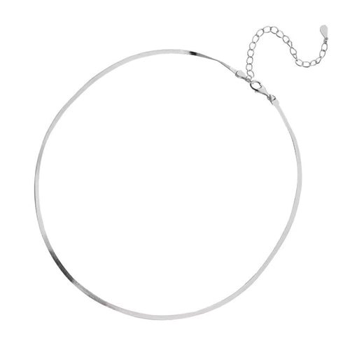 925 pure silver 45 cm / 18 inches snake-shaped necklace