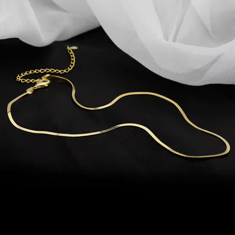 925 pure silver 45 cm / 18 inches snake-shaped necklace